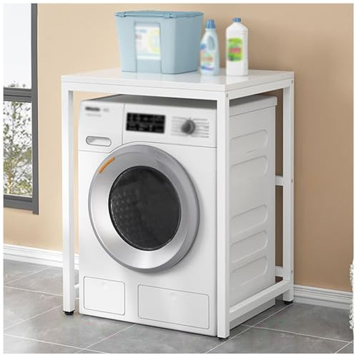 Étagère De Rangement pour Machine À Laver À Tambour, Petite Étagère De Cuisine et De Salle De Bain avec Pieds Antidérapants Réglables, pour Sèche-Linge et Lave-Vaisselle,2