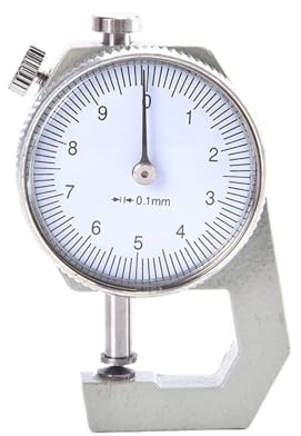 Spessimetro digitale con display a lancetta Misuratore di spessore del quadrante da 0-10 mm for carta e pelle(010MMpointed)