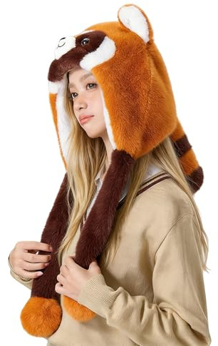 Gorro de Animal Gorro Relleno Con Forma De Mapache