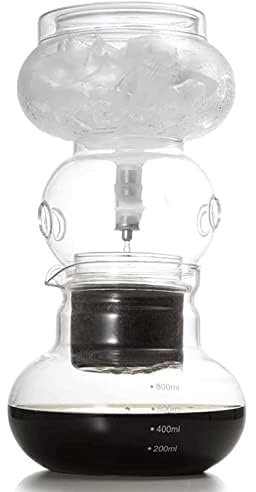 Cold Brew Coffee Maker - Large Capacity Iced Coffee Brewer with Stainless Steel Adjustable Dripper for Home Use