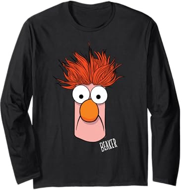 Disney The Muppets Beaker Muppet Labs Big Face Long Sleeve T-Shirt