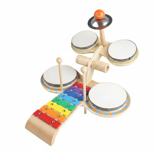 PETSOLA Batería Infantil Educativo Batería Colores Brillante Tambor Infantil para Niños