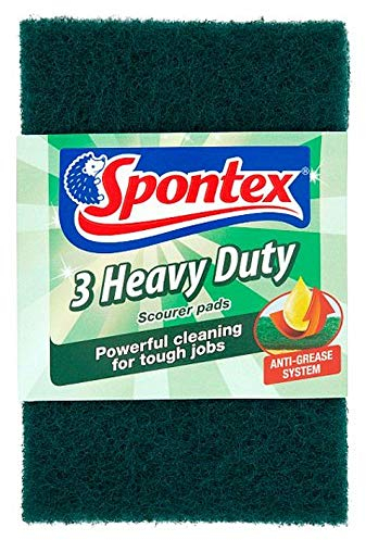 Spontex Heavy Duty Scourer Pads 3 Pack