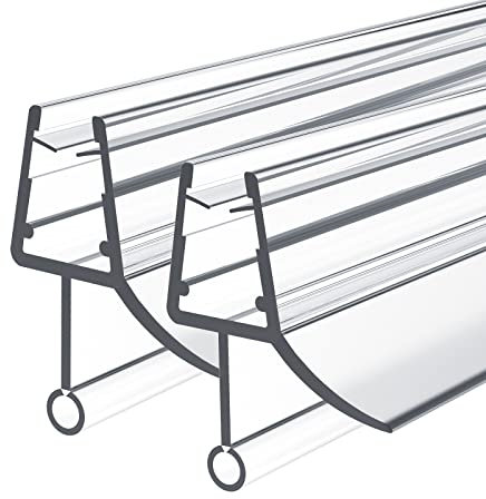 Heilmetz Duschdichtung, 2 x 80cm Ersatzdichtung Duschtür für Duschtür Glasstärken von 4-6mm, Wasserabweiser Duschtür Dichtung oder Duschkabinen-Dichtung für Duschkabine & Glastüren