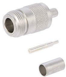 J01021B0117 Spina N femmina dritto 50Ω B7808A,CNT-240,H155,LMR240 teflon TELEGÄR