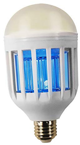 Lampadina anti zanzare Pest Reject Light Zapper, Lampada elettrica anti insetti, LED, Repellente, per interni ed esterni, 220-2240 V 50/60 Hz, Potenza: 10 W, 2 in 1
