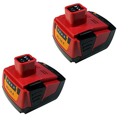 2 batterie agli ioni di litio, 14,4 V, 3000 mAh, sostituisce Hilti B144 B-144 per Hilti SID 144-A SID144 A SIW 144-A SIW144-A CPC 14,4 V