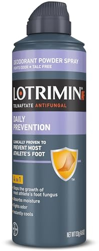 Lotrimin AF Athlete's Foot Daily Prevention Deodorant Powder Spray, 4.6 Ounce (Packaging may vary)