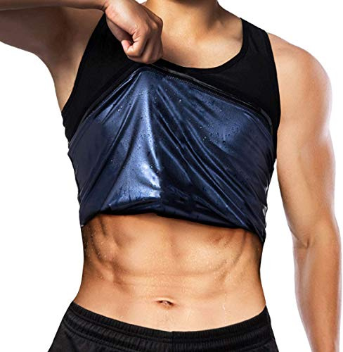DODOING Men Sauna Sweat Zipper Vest for Weight Loss Hot Neoprene Corset Waist Trainer Body Top Shapewear Slimming Shirt Workout Suit