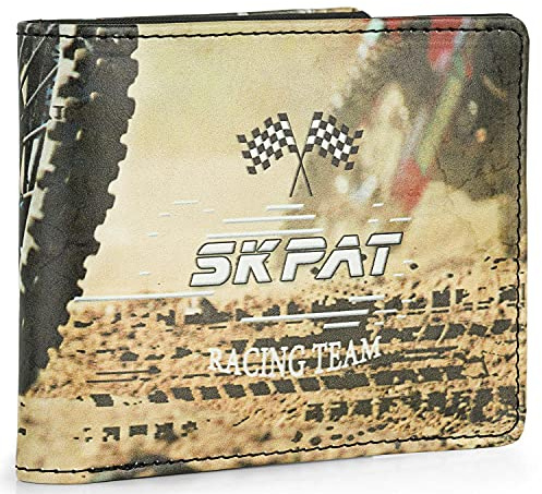 SKPAT - Portmonee Jungen Teenager, Geldbeutel Jugendliche Jungen, Portemonnaie Stoff, Geldbeutel Jungen, Portemonnaie Jungen Teenager - Robust & Stylisch, Schwarz