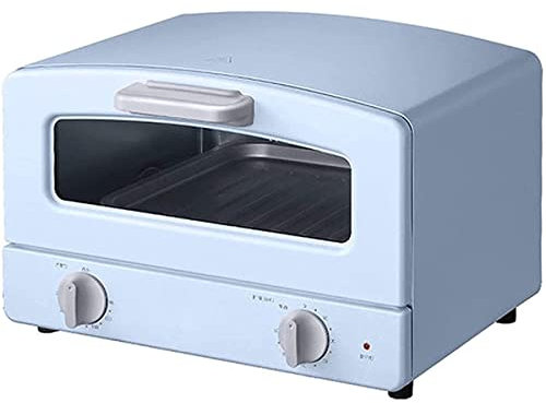 Horno Eléctrico De Sobremesa Mini Horno Eléctrico Retro De 12 L, Tostadas Multifunción Deshidratadas, Temporizador De 60 Minutos, Máquina para Hornear Galletas Y Pasteles Tipo Cajón (Color: Azul) (AZ