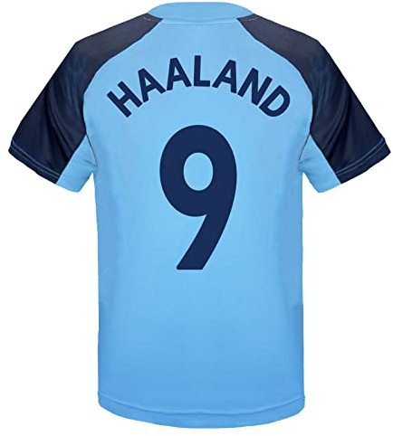 Manchester City FC Offizielles Kinder-Fußball-T-Shirt aus Polyester, Geschenk für Jungen