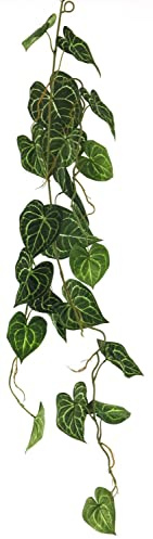 artplants.de Guirlande Artificielle Pothos tacheté SHUSU, Vert, 110 cm - Guirlande de pothos Artificielle