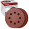 KAFUWELL 40 Pièces Disques Abrasifs 125mm Grain Mixte 60/120/240/320, Papier Poncer 8 Trous Disque Poncage pour Ponceuse Excentrique