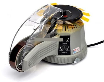 Bandschneidemaschine Automatische Klebebandabrollmaschine, Plattenspieler-Klebebandhalter, transparenter Klebeband- und Verpackungsbandschneider for Schreibwaren Zeit- und Geldersparnis