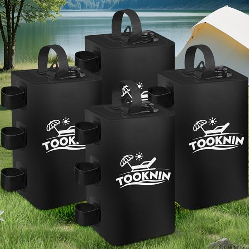 TOOKNIN Gewicht des Baldachin-Zelts, 40 kg, Baldachin-Gewichte, Wasserbeutel, Pavillon-Gewichte, robuste Beingewichte für Pop-Up-Vordächer, Outdoor-Unterschlupf, Regenschirm, Poolleiter, 4er-Set,