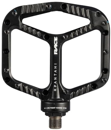 QAINKUN Pedale Fahrrad Mountainbike-Pedale, Aluminium, Ultraleicht, versiegelte Lager, Fahrradpedal, BMX, MTB, große Plattform, flaches Pedal Fahrradpedale(Noir)