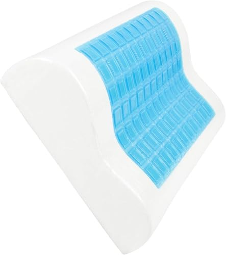 MABAMAHO Kühlendes Kopfkissen 50 x 30 cm Ergonomisch Orthopädisch Hyperallergen SnapNap Nackenstützkissen mit Cool-Gel Viskoelastischer Schaumfüllung