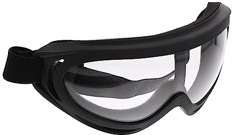 BIUDECO winddichte brille Fahrradbrillen Schutzbrille für Erwachsene leichte brille Skibrille damen night goggles outdoor gear Brillen für Outdoor-Events Reitbrille Stk Black
