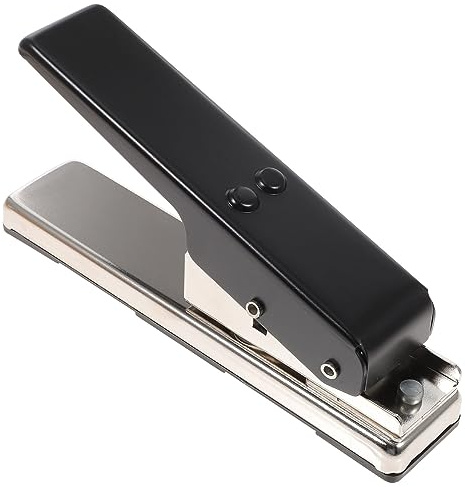 Plektrum Metall Schwarz, Stanze, für Gitarre und Bass | Schneidet Pvc und Celluloid, Personalisiert Ihr Spiel, für Bassgitarre und E Gitarren Zubehör