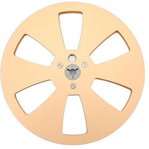 Carrete de Cinta Vacío de 1/4 de Pulgada y 7 Pulgadas, Carrete Abierto Nab de 3 Orificios, Carrete de Recogida de Cinta de Sonido, Aleación de Aluminio, Cubo Pequeño de Recogida