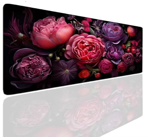 Alfombrilla Ratón Design Art, Mousepad Alfombrilla Raton Gaming XXL 1600x800x4mm Mouse Desk Mat Gamer para Gaming, Tapete Escritorio Mujer Almohadilla Raton Mouse Pad Base de Goma Antideslizante S-316