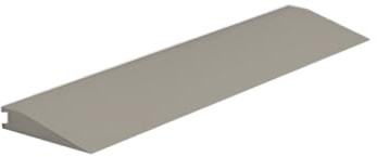 Roppe Rolling Traffic Transition Profile #67, Slate, 3/8 H X 9' L X 3-1/8 W