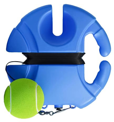 Generisch Tennis-Rebound-Ballsaite, Tennistrainer | Tennistrainer Rebound,Ball Mit Schnur Für Verbessertes Training – 1 Saitenball, Tragbare Tennisausrüstung Für Erwachsene Oder Kinder, Anfänger
