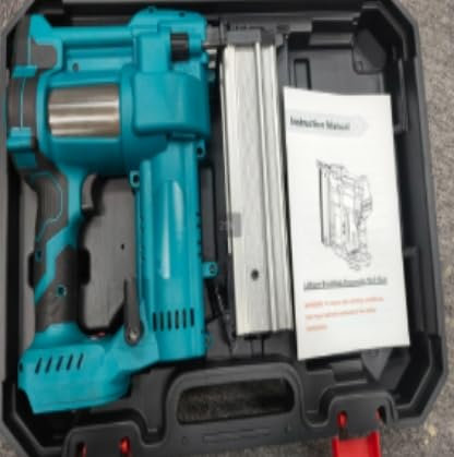 Yofidra 2 in 1 Akku Tacker Nagelpistole, Bürstenlos Elektrotacker Kompatibel mit Makita 18V Akku, Tiefeneinstellung, inkl.300 Brad-Nagel und 100 Klammern，für Holzarbeiten Heimwerker (Ohne Batterie)