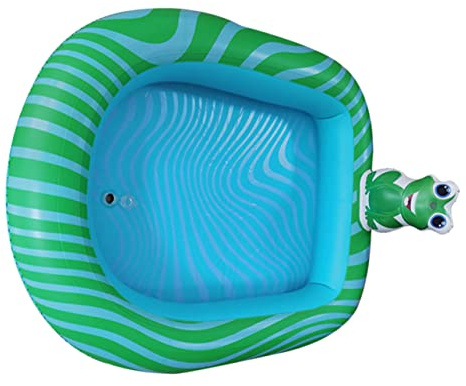 JOINPAYA 1Pc Inflatable Frog Pool Thickened Inflatable Swimming Pool for Beach Lawn and Backyard Fun Plaything