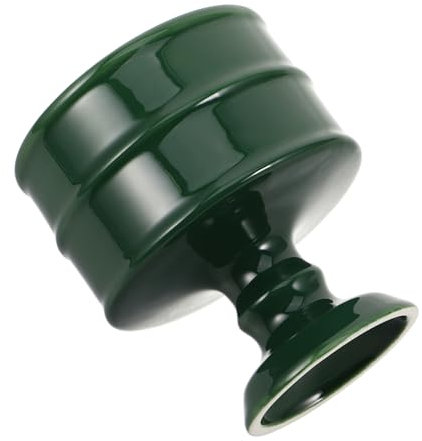 EXQUIMEUBLE Ambiance Zen brûleur d'encens Bougie Verte Olive Cupule à Bougie Pot à Bougie bougeoirs photophores détenteurs de chandelles Plateau à Bougies bougeoir Pilier céramique Olive Green