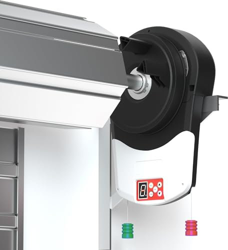 Automatic Roller Door Opener with Remote Control, Built-in Motor for Smooth Operation, Ideal for Garage, Warehouse, and Barn Access
