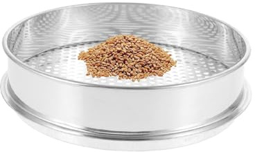 TYLAOXIAO Sandsieb Edelstahl,Gartensieb Metall,Erdsieb Rund,Kompostsieb,Feines Sieb,Riddle Gartengeräte Für Erde Und Steine