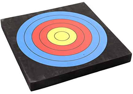 Bonbela Square EVA Target Stapelbar Bärbar 10 Rings Färgutskrift Bågskytte Target Öva Jakt Target med Livfulla Färger för Inomhus Utomhus Barnbåge