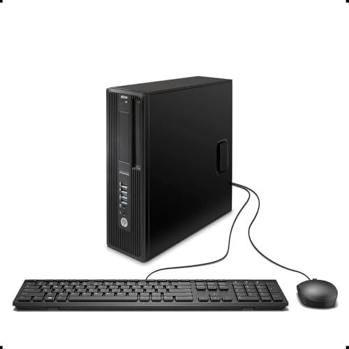HP Z240 SFF Workstation Desktop PC, Intel Core i7-6700, 8 GB RAM, 256 GB SSD, WiFi, Bluetooth, tastiera US QWERTY Windows 11 Pro (ricondizionato)