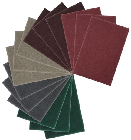 15 piezas Schleifvlies Metal 150x230mm Schleifvliesmatte 5 Granung 600/800/1000/1200/3000 Schleifvlies madera madera para metal acero inoxidable