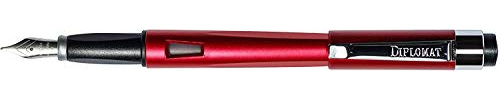 DIPLOMAT - Füllhalter Magnum feuerrot - Schick und elegant - 2-Jahre-Garantie - Rot