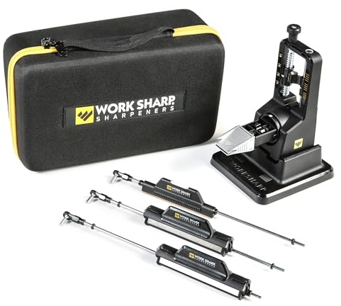 Work Sharp Precision Adjust Elite Knife Sharpener - Adjustable Knife Sharpening System - For Hunting, Serrated & Kitchen Knives