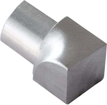 Dalsys Inneneck für Fliesenschiene Viertelkreisprofil Edelstahl Gebürstet 8mm, Fliesenprofil