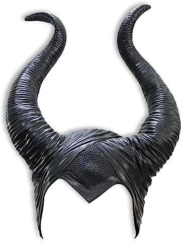 Vliebb Maleficent Hörner Frauen Kostüm Halloween Kopfschmuck Latex Hörner Mottoparty Kostümparty Böse Königin Damen Cosplay
