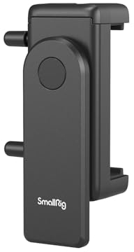 SMALLRIG Supporto Universale per Telefono, Morsetto per Telefono con Interruttore Rapido a Caricamento Facile, Supporta Giunti Regolabili Liberamente, per Supporto Treppiede per Vlogging - 4366
