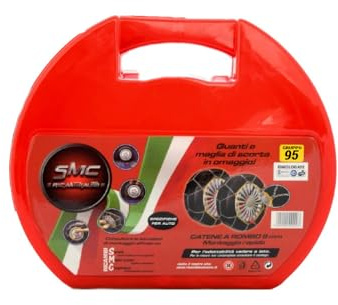 Catene da Neve OMOLOGATE O-Norm TUV SMC 9mm per Pneumatici GOMME 175/60 R 18