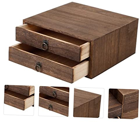 ELAYARD Scatola Vintage Per Casa Scatola Da Tè Per Conservare Dolci Da Tè Cassetto Per Pu Er Da Regalo Per Realizzato in Legno Massello Riutilizzabile e Resistente