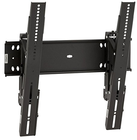 VOGEL’S PFW 6410 Neigbare TV-Wandhalterung für 116-165 cm (46-65 Zoll) Fernseher, Neigbar bis 15°, Max. 75 kg, VESA 75x75 bis 400x400 mm, Schwarz