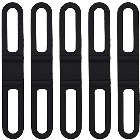 Gummiarmband zur Befestigung des Fahrradspiegels, 5 Stück, ellaisches Band, aus Gummi, Armband, Krawatte, Taschenlampe, Band für Fahrrad, Radfahren, Lenker, Halterung für Riemen