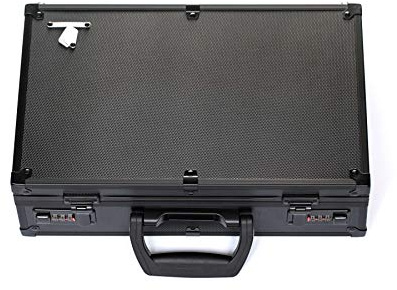 KakapopoTCG TC-A6 Black Lockable Storage Case with Movable Walls for TCG, Deck Box, Card Games, MTG, Magic, FaB, Flesh and Blood, Yugioh, Keyforge, Dominion, Arkham Horror, Trading Cards