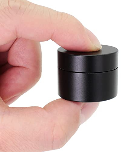 PPFISH EDC Portable Daily Pill Case, Heavy Duty Aluminium Alloy Round Pill Box, Waterproof Travel Pill Organizer, Pocket Purse Medicine Vitamin Holder EDC Container for Outdoor Camping Working
