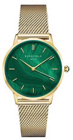 Rosefield Pearl Edit Damenuhr mit goldfarbenem Edelstahl-Armband 36 mm