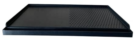 ZMC Grillplatte 45x24x2 cm, Grillaufsatz für Gaskocher 2-flammig, Grill Aufsatz mit Antihaftbeschichtung ideal für Camping, Grillpfanne für Gasgrill
