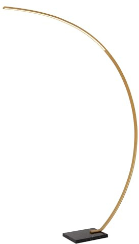 LUCIDE CURVE - Bogenlampe - LED Dim. - 1x15W 2700K - Mattes Gold/Messing